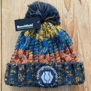 NEW! CHILDRENS WHW POM POM BEANIE RETRO BLUE